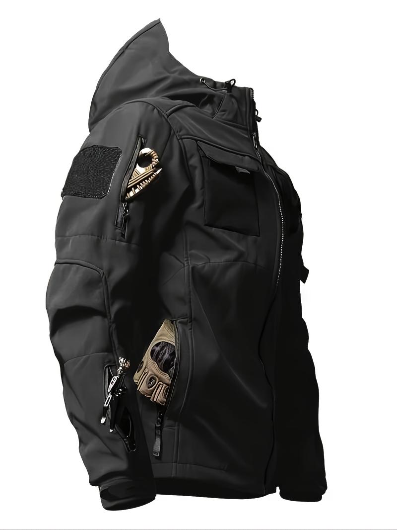 Men's Casual Hooded Hiking Jacket Warm Coat