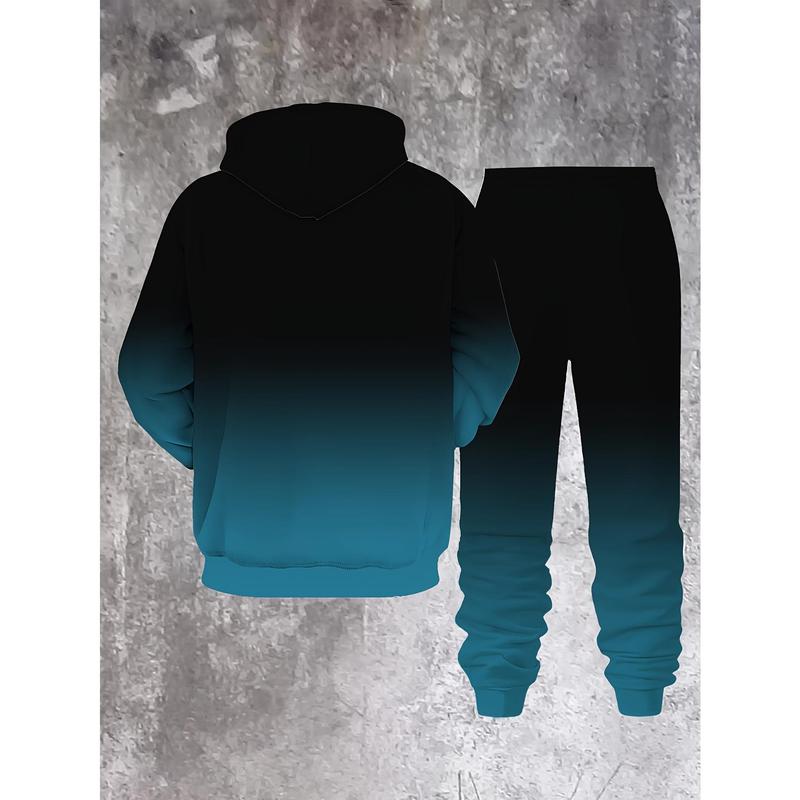 GGT Men's Street Fashion Hoodie Set Gradual Color Change Hot Selling