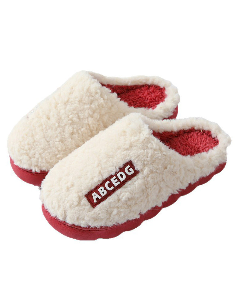 Indoor Home Thermal Non-Slip Thick-Soled Slippers