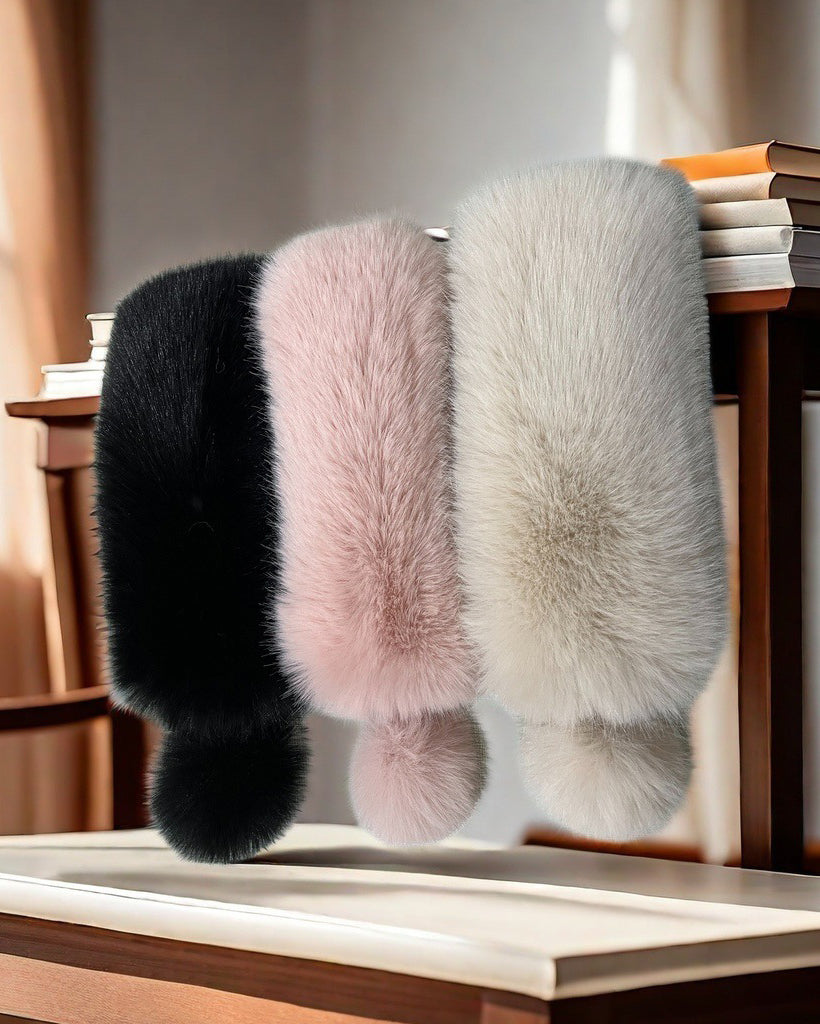 Faux Fox Fur Thickened Scarf