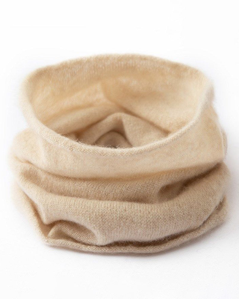 Cashmere Insulated Neck-Warming Slouchy Cowl Scarf