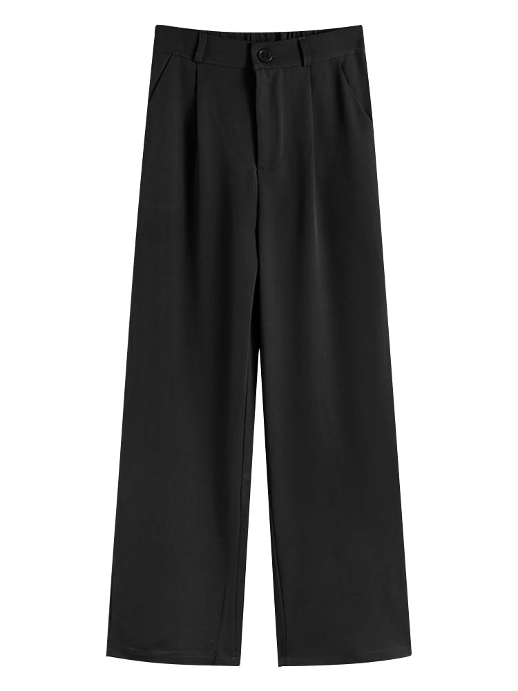 Men's Plus Size Solid Color Casual Trousers