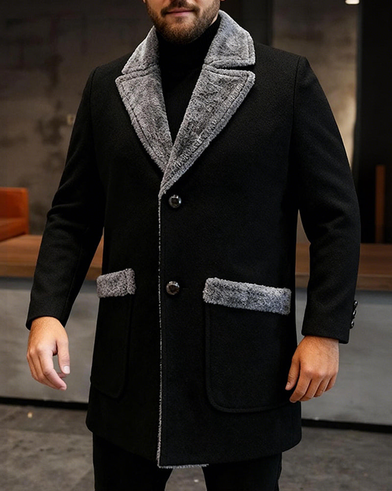 Men's Fur Coat Suit M-5XL