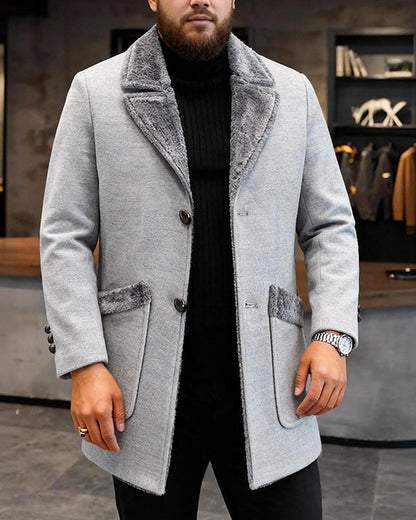 Men's Fur Coat Suit M-5XL