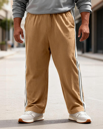 🔥50% Off Exclusive✨Big & Tall Men's Simple Strip Corduroy Sports Pants S-3XL