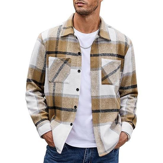 Fall Outfits Classic Menswear Flannel Shirts Casual