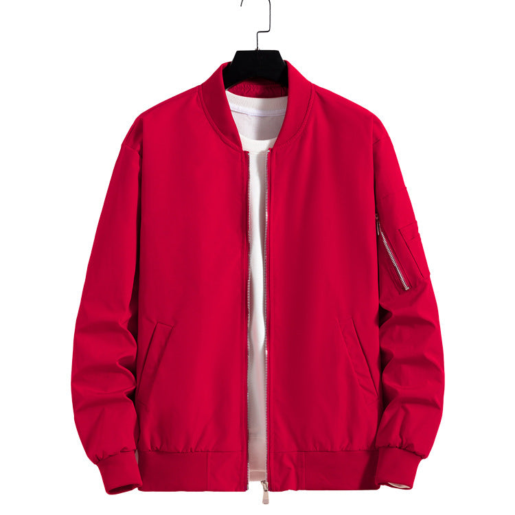 KZZ Men's Bomber Jacket Lightweight Casual Windbreaker
