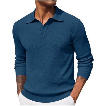 Fall Outfits Soft Menswear Knit Polo Shirts