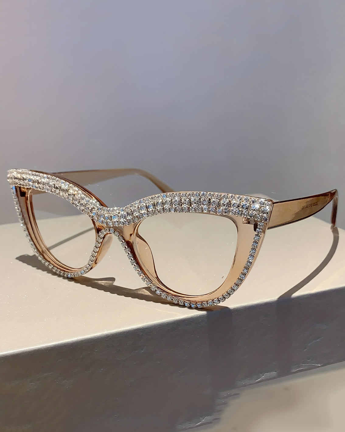 Elegant Cat-Eye Women, Adorned with Rhinestones