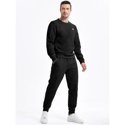 KZZ men's two-piece sportswear suit, perfect for fall, winter and spring