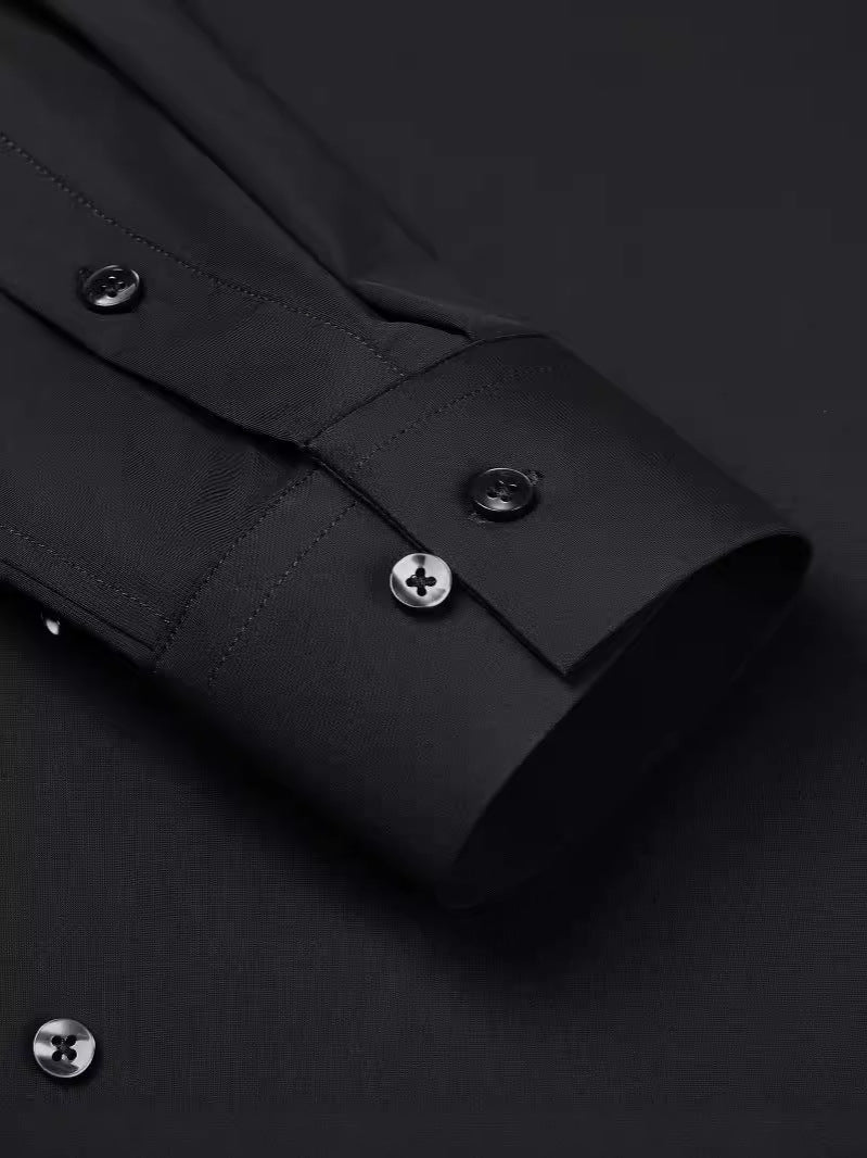 GGT Men's Super Stretch Dress Shirt, Quick-Drying, Breathable and Wrinkle-Resistant