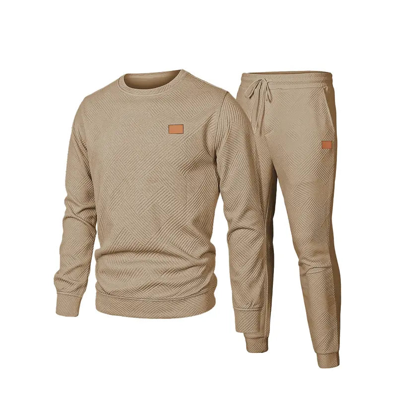 KZZ men's two-piece sportswear suit, perfect for fall, winter and spring