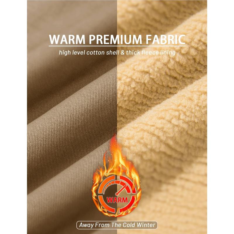 GGT Men's Winter Jacket, Multi-Pocket Casual Collar Men's Top