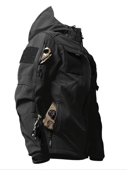 Men's Casual Hooded Hiking Jacket Warm Coat