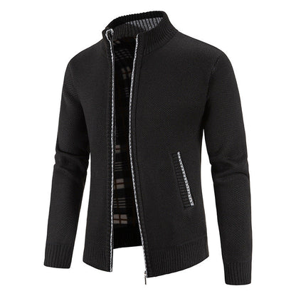 GGT Men's Winter Jacket Pocket Zipper Mock Neck  Jacket