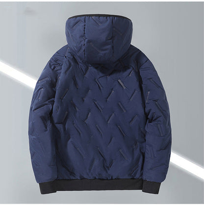 GGT Men's Winter Warm Jacket with Fleece Lining Polyester Fiber Material Coats