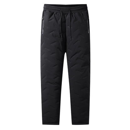 Big & Tall Men's Solid Color Down Pants Thickened Big Size Pants L-7XL