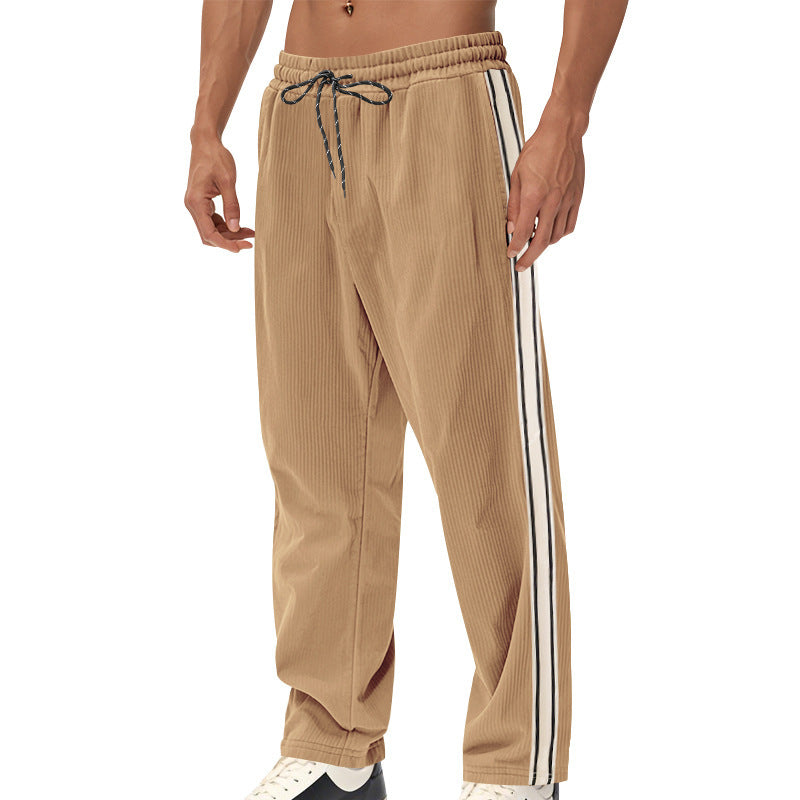 🔥50% Off Exclusive✨Big & Tall Men's Simple Strip Corduroy Sports Pants S-3XL