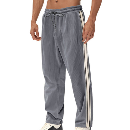 🔥50% Off Exclusive✨Big & Tall Men's Simple Strip Corduroy Sports Pants S-3XL
