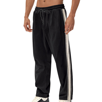 🔥50% Off Exclusive✨Big & Tall Men's Simple Strip Corduroy Sports Pants S-3XL