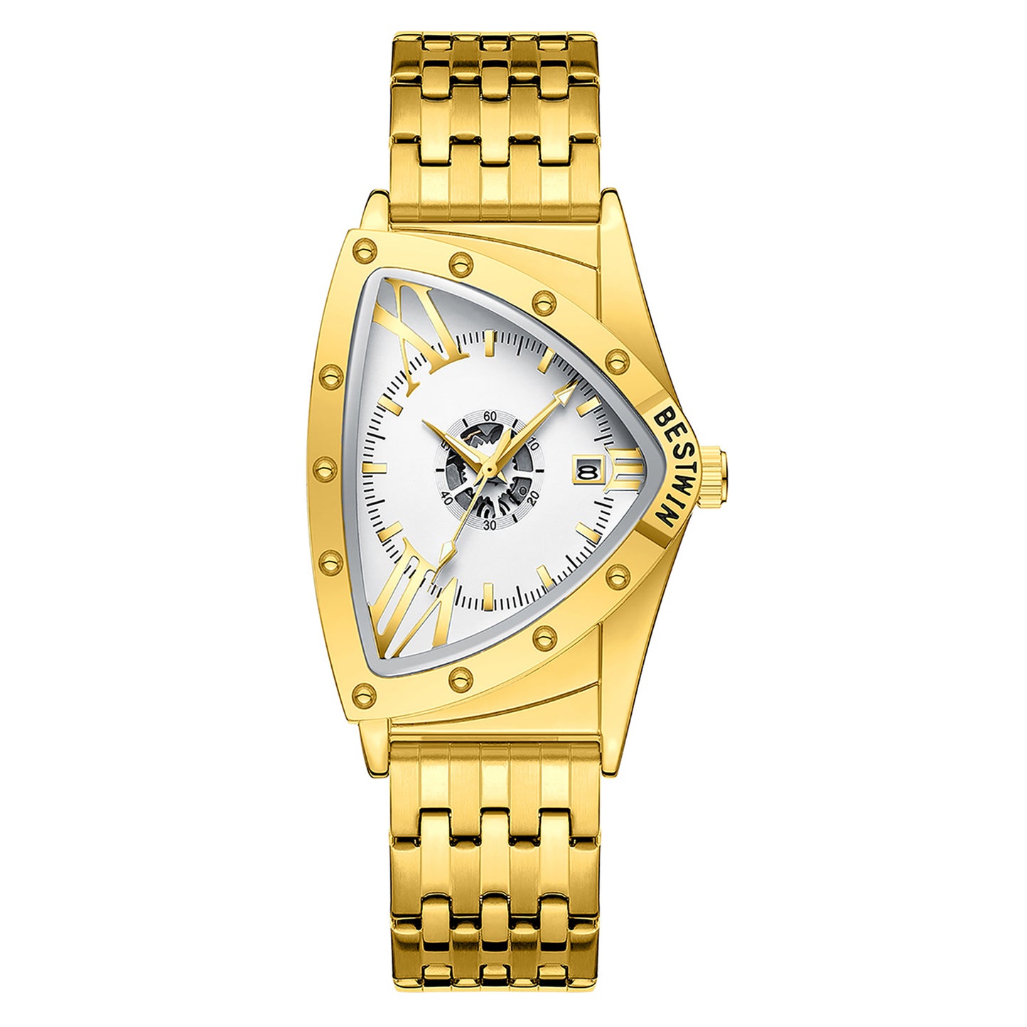 Men's Watch Triangle Personality Hip-hop Quartz Watch