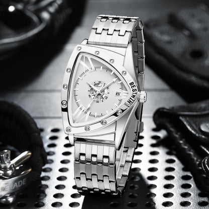 Men's Watch Triangle Personality Hip-hop Quartz Watch