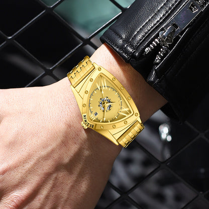 Men's Watch Triangle Personality Hip-hop Quartz Watch
