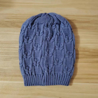 Knitted Wool Warm Slouchy Ruffled Beanie