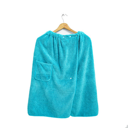 1pc 82*155cm 280gsm suitable for M-XXXL Men's bath skirt bath towel plus size bath skirt suitable for home, travel, steaming, spa, beach, 32.28*61in