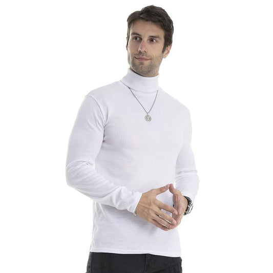 GGT Sculpted Style Men's Lightweight Pullover Top Slim Fit Turtleneck
