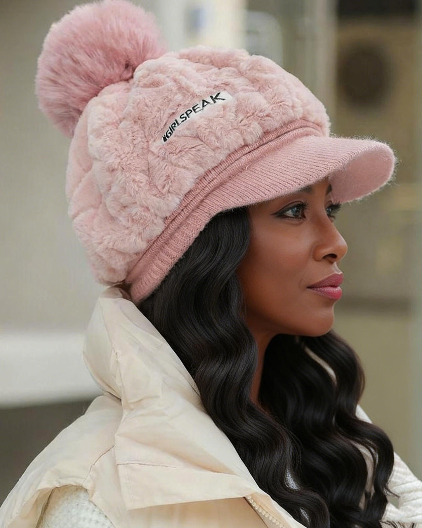 Autumn/Winter Cute Rabbit Fur Earmuffs Warm Baseball Cap