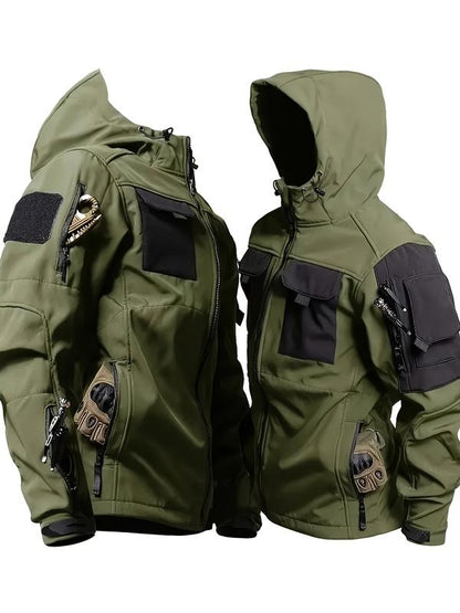 Men's Casual Hooded Hiking Jacket Warm Coat