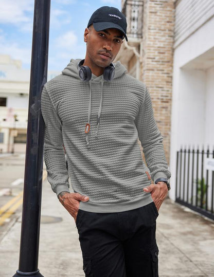 Fall Outfits Men's Pullover Plaid Casual hoodie