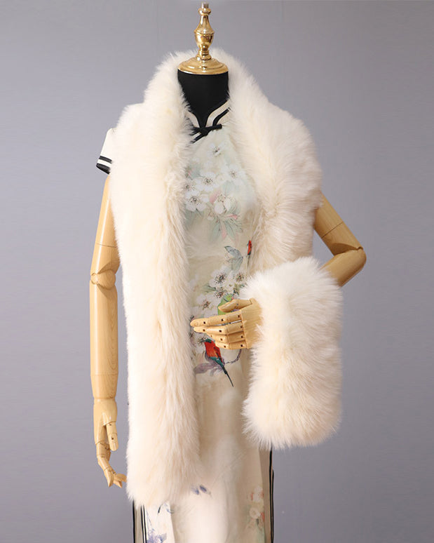 High Quality Fox Fur Extended Warm Scarf