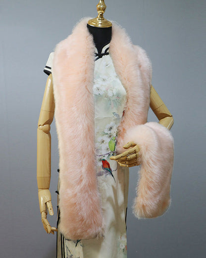 High Quality Fox Fur Extended Warm Scarf