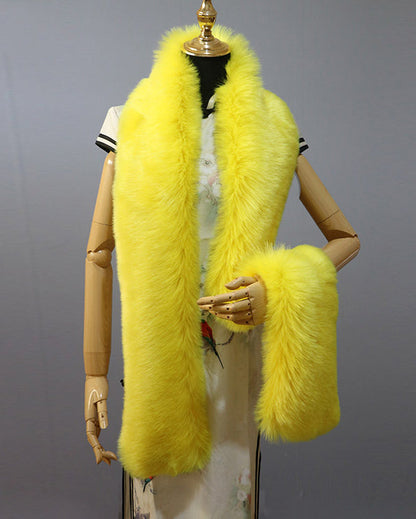 High Quality Fox Fur Extended Warm Scarf
