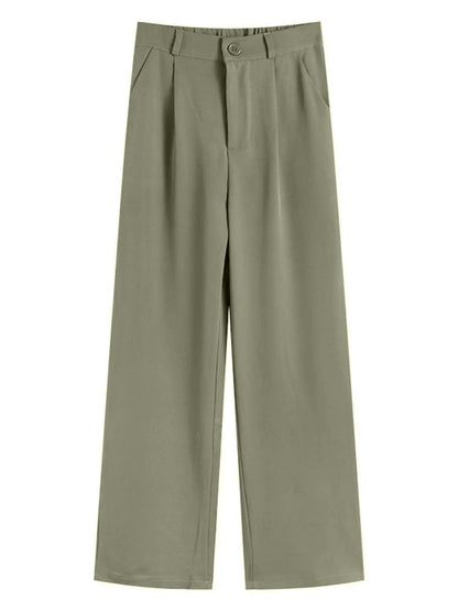 Men's Plus Size Solid Color Casual Trousers