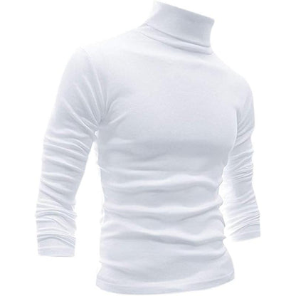 GGT Sculpted Style Men's Lightweight Pullover Top Slim Fit Turtleneck