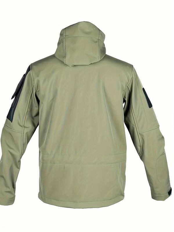 Men's Casual Hooded Hiking Jacket Warm Coat