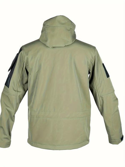 Men's Casual Hooded Hiking Jacket Warm Coat