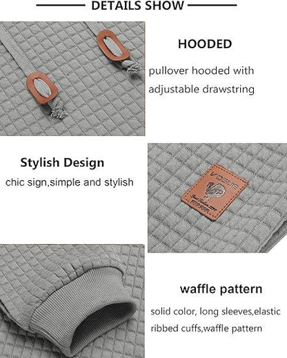 Fall Outfits Men's Pullover Plaid Casual hoodie