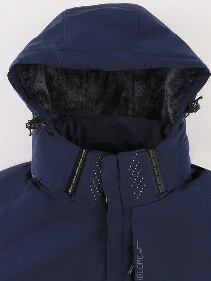 GGT Men's Winter Ski Jacket Warm Fleece Lined Waterproof Windproof Hooded Insulated Outdoor Jacket