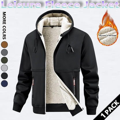 GGT Men's winter hooded jacket, multi-pocket casual lapel men's top
