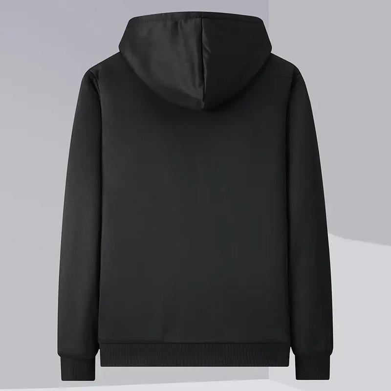 Men's Winter Fleece Lined Warm Hooded Jacket