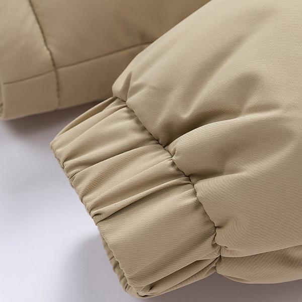 Winter Hooded Casual Fleece-Lined Men's Coat with Removable Hood