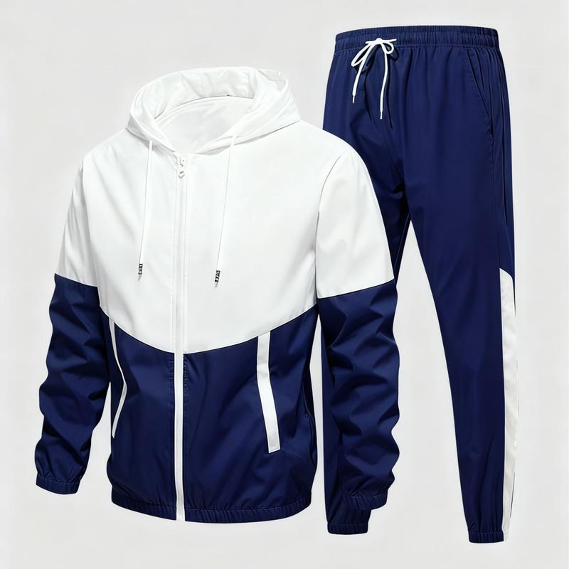 GGT patchwork jacket and casual sports pants two-piece set