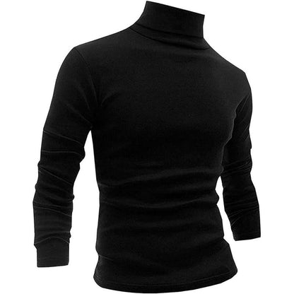 GGT Sculpted Style Men's Lightweight Pullover Top Slim Fit Turtleneck