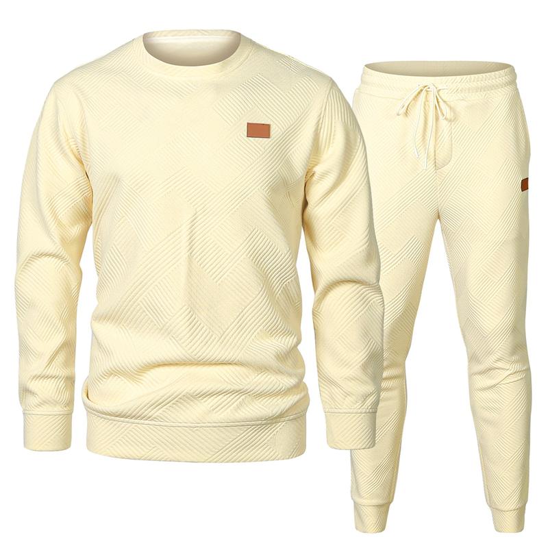 KZZ men's two-piece sportswear suit, perfect for fall, winter and spring