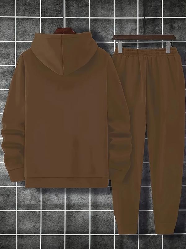 KZZ Casual hoodie and sweatpants set - fleece lining