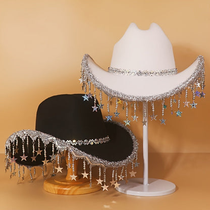 Stylish White Fitted Western Style with Rhinestone Embellishments